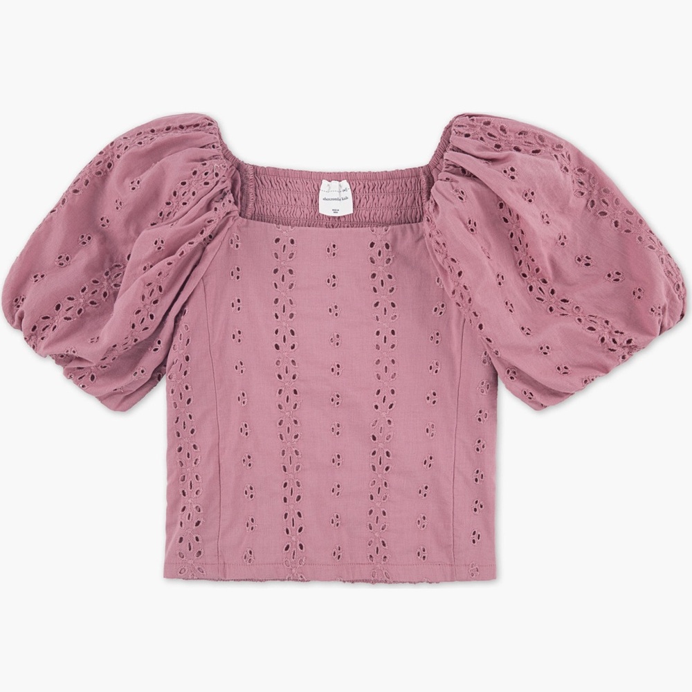 Abercrombie Kids Puff Sleeve Top